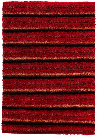  5' 6 x 7' 10  Hand Knotted Multi-Tone Shag Rug