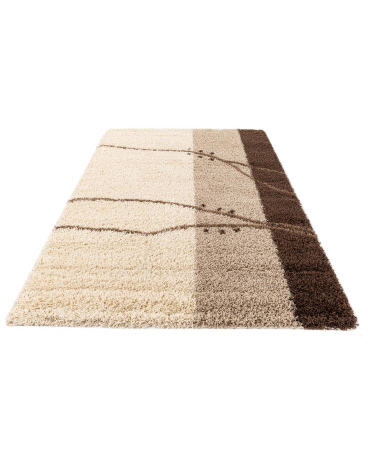 Detail image of  5' 3 x 7' 7 Multi-Tone Shag Rug