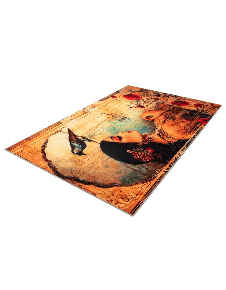 Detail image of  4' x 6' Mystic Garden Rug