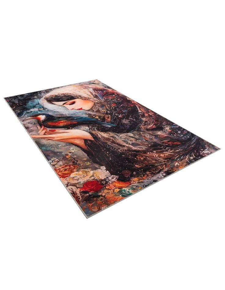 Detail image of  6' x 9' Mystic Garden Rug