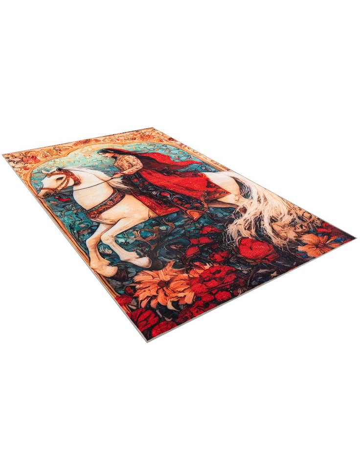 Detail image of  6' x 9' Mystic Garden Rug