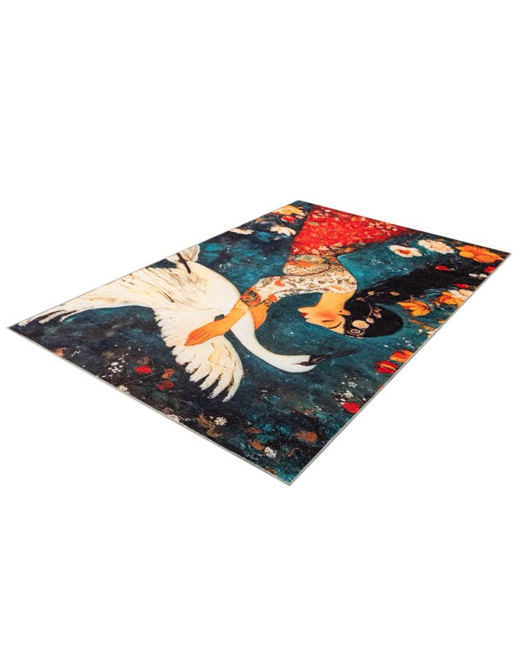 Detail image of  4' x 6' Mystic Garden Rug