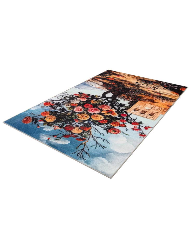 Detail image of  5' x 8' Mystic Garden Rug