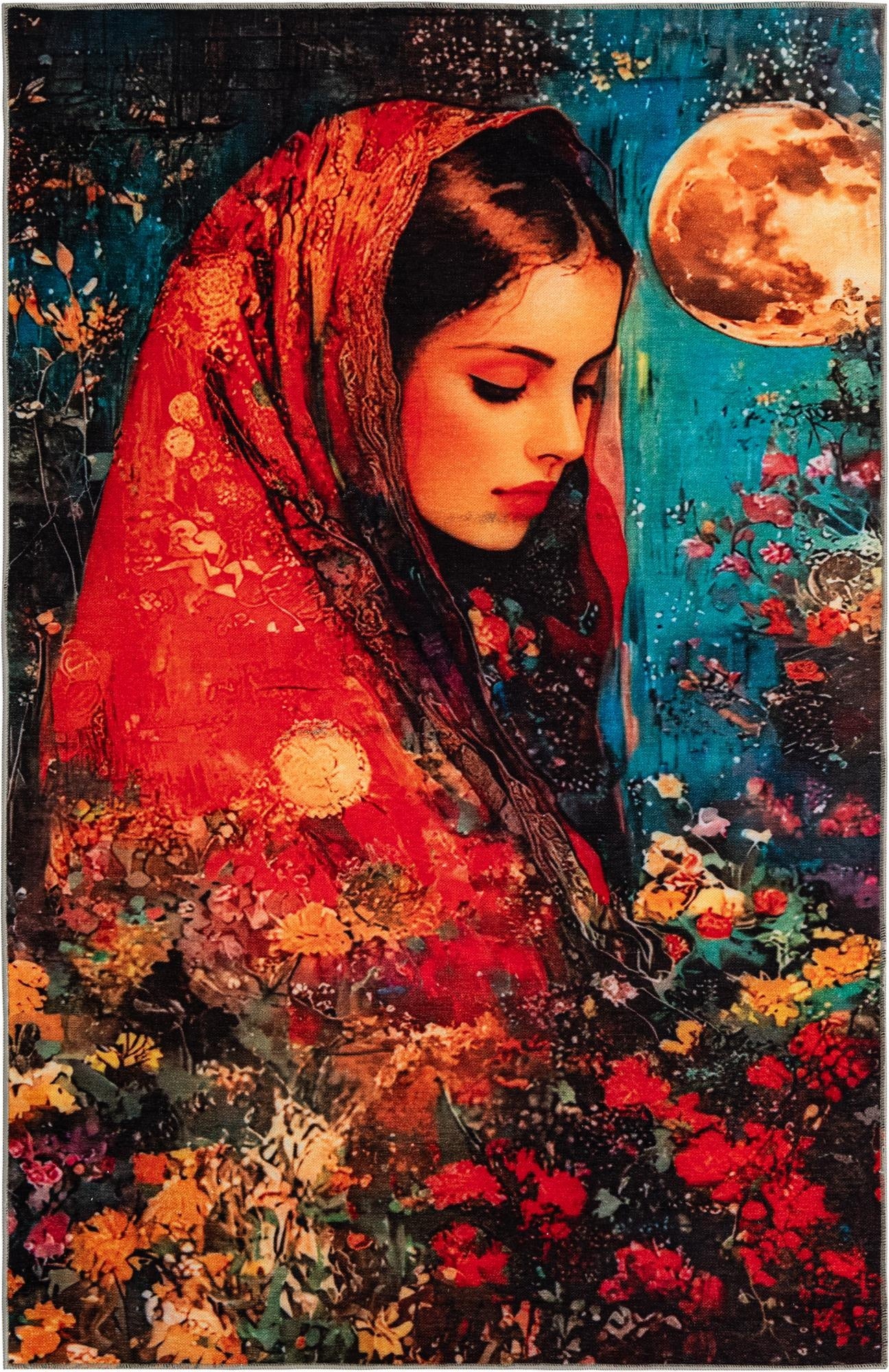  7' x 10' Mystic Garden Rug