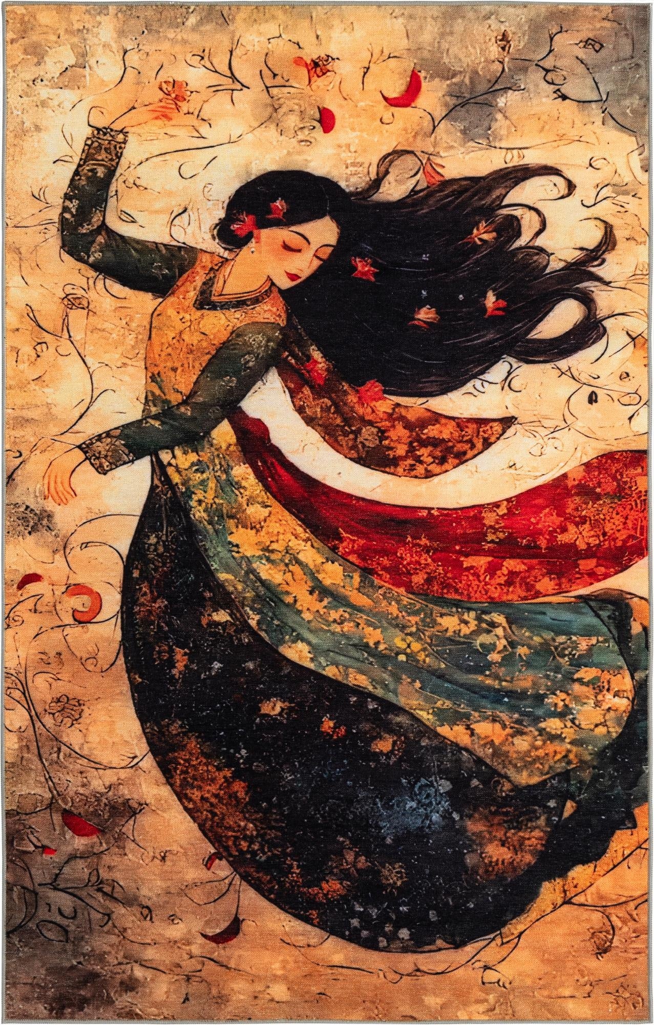  5' x 8' Mystic Garden Rug