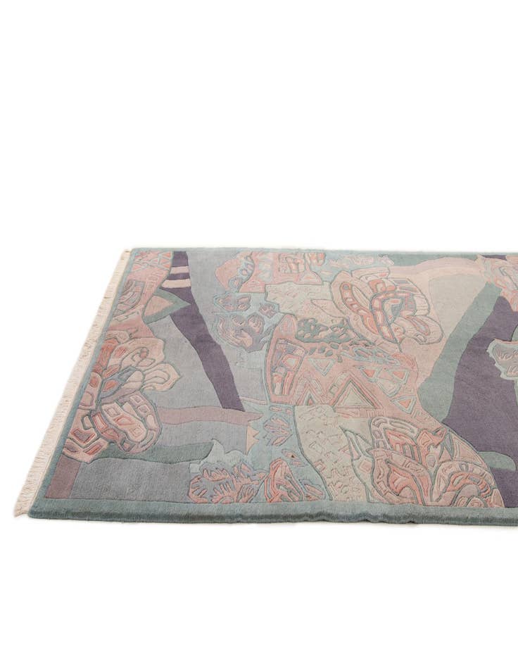 Detail image of  5' 8 x 7' 8  Hand Knotted Nepal Wool Rug