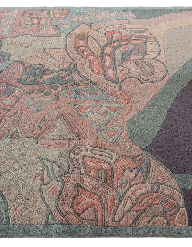 Detail image of  5' 8 x 7' 8  Hand Knotted Nepal Wool Rug