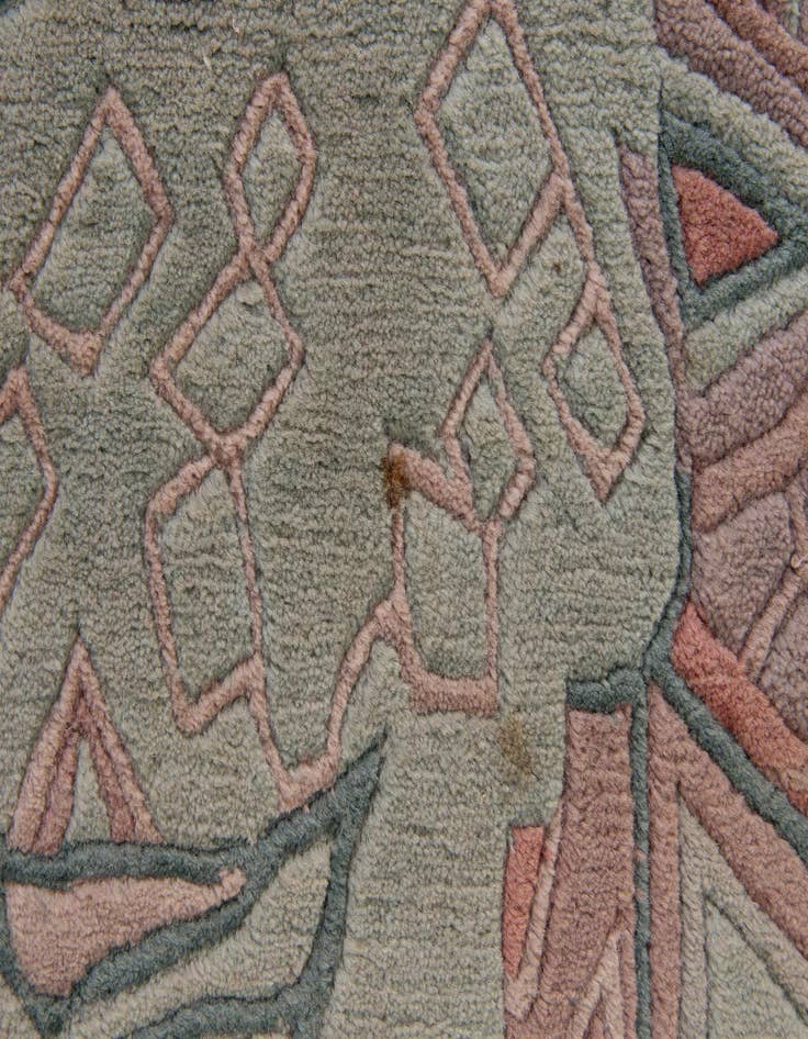 Detail image of  5' 8 x 7' 8  Hand Knotted Nepal Wool Rug