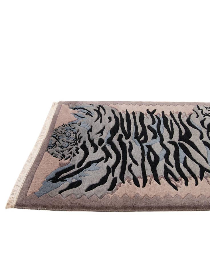 Detail image of  4' x 5' 10  Hand Knotted Nepal Wool Rug