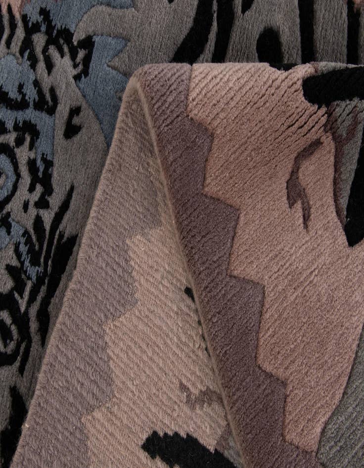 Detail image of  4' 1 x 5' 11  Hand Knotted Nepal Wool Rug