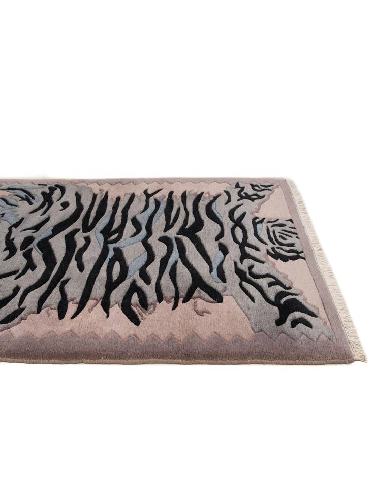 Detail image of  4' 1 x 5' 11  Hand Knotted Nepal Wool Rug