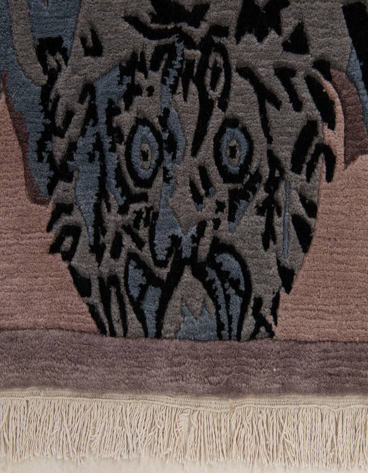 Detail image of  4' 1 x 5' 11  Hand Knotted Nepal Wool Rug