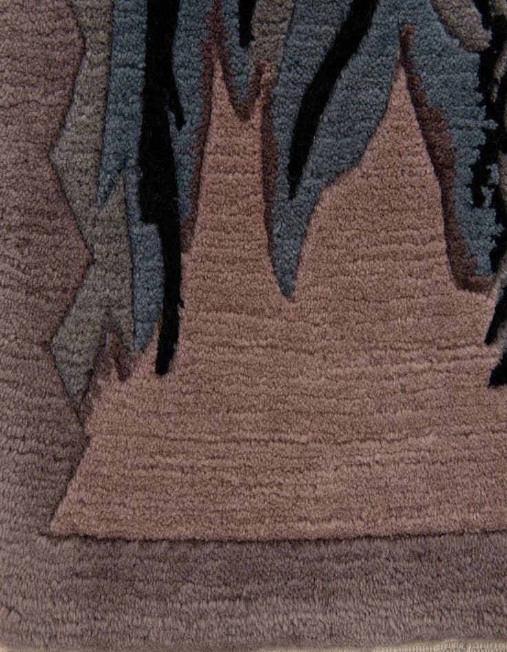 Detail image of  4' 1 x 5' 11  Hand Knotted Nepal Wool Rug