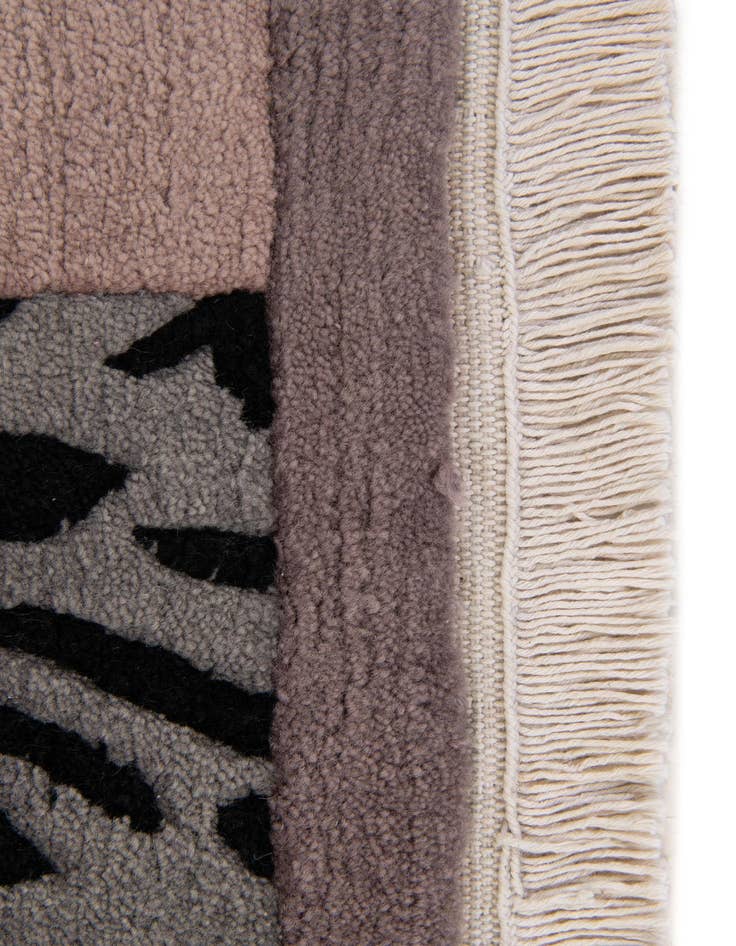 Detail image of  4' 1 x 5' 11  Hand Knotted Nepal Wool Rug