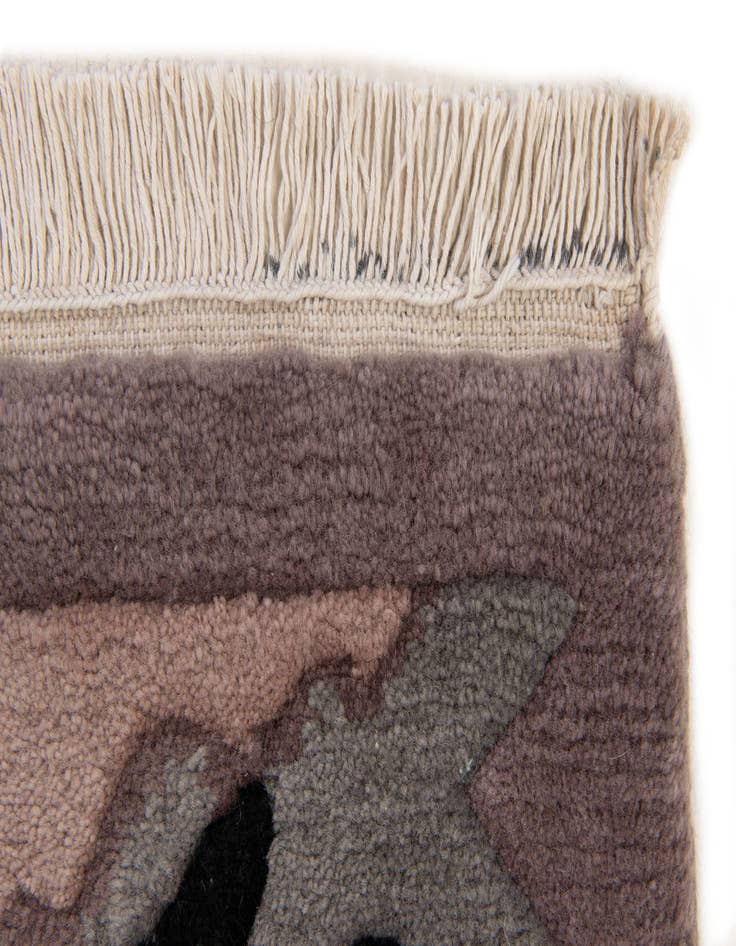 Detail image of  4' 1 x 5' 11  Hand Knotted Nepal Wool Rug