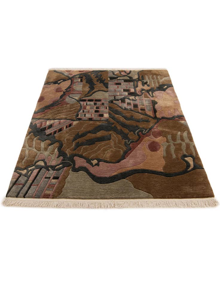 Detail image of  3' 11 x 5' 11  Hand Knotted Nepal Wool Rug