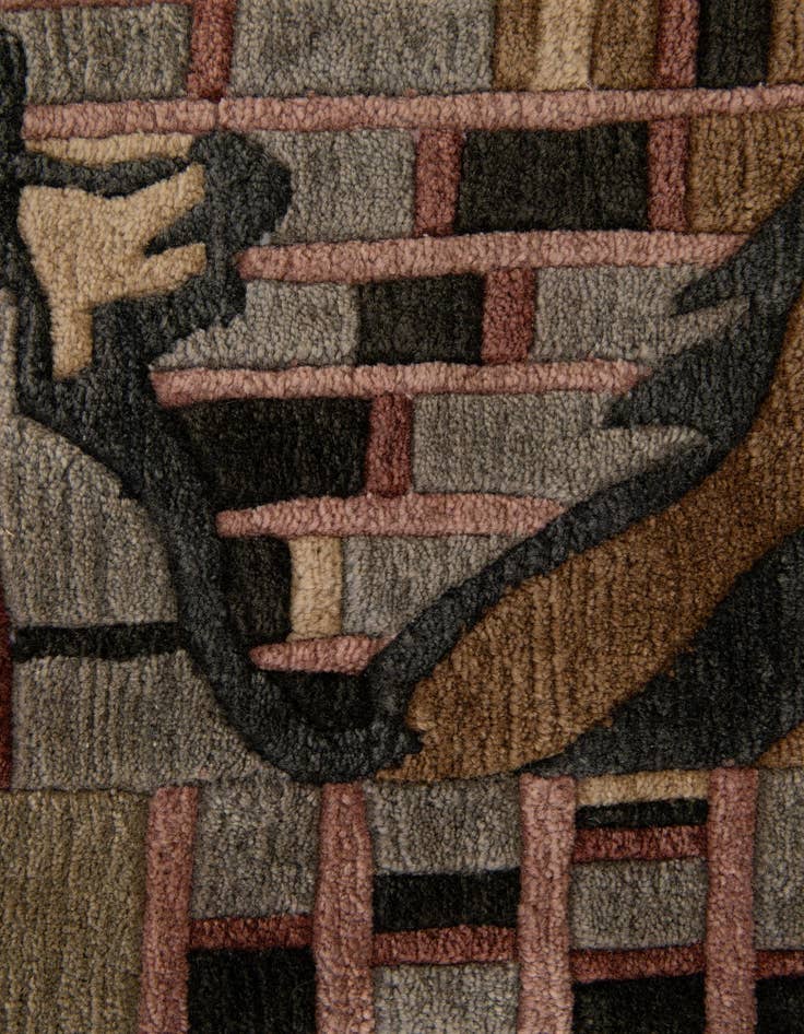 Detail image of  3' 11 x 5' 11  Hand Knotted Nepal Wool Rug