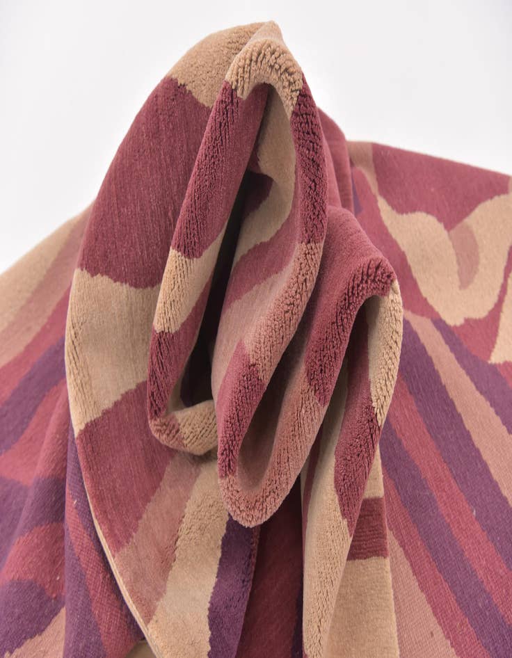 Detail image of  6' 3 x 9'  Hand Knotted Nepal Wool Rug