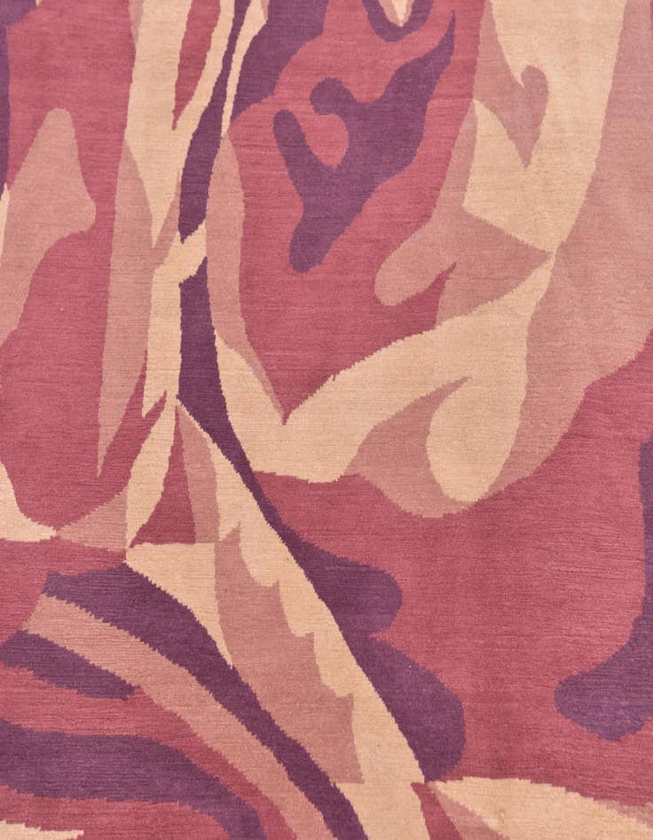 Detail image of  6' 3 x 9'  Hand Knotted Nepal Wool Rug