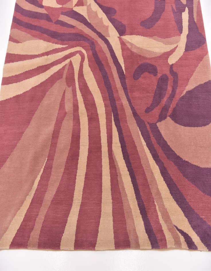 Detail image of  6' 3 x 9'  Hand Knotted Nepal Wool Rug