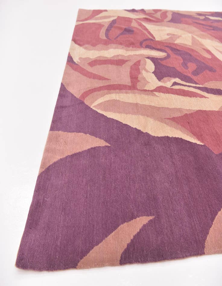 Detail image of  6' 3 x 9'  Hand Knotted Nepal Wool Rug