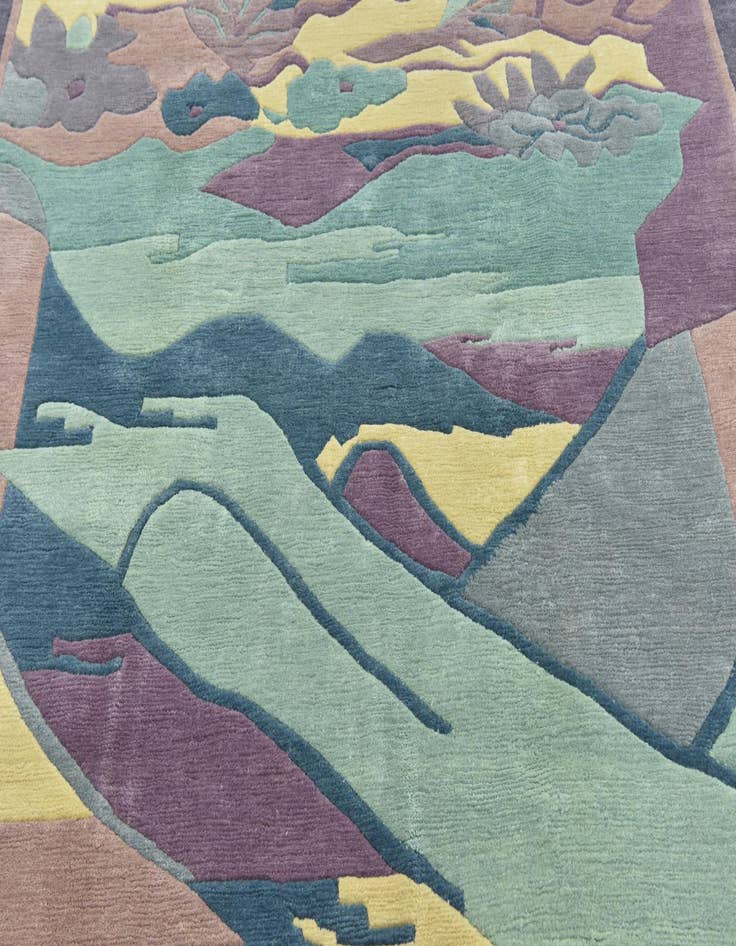 Detail image of  6' 5 x 9' 9  Hand Knotted Nepal Wool Rug