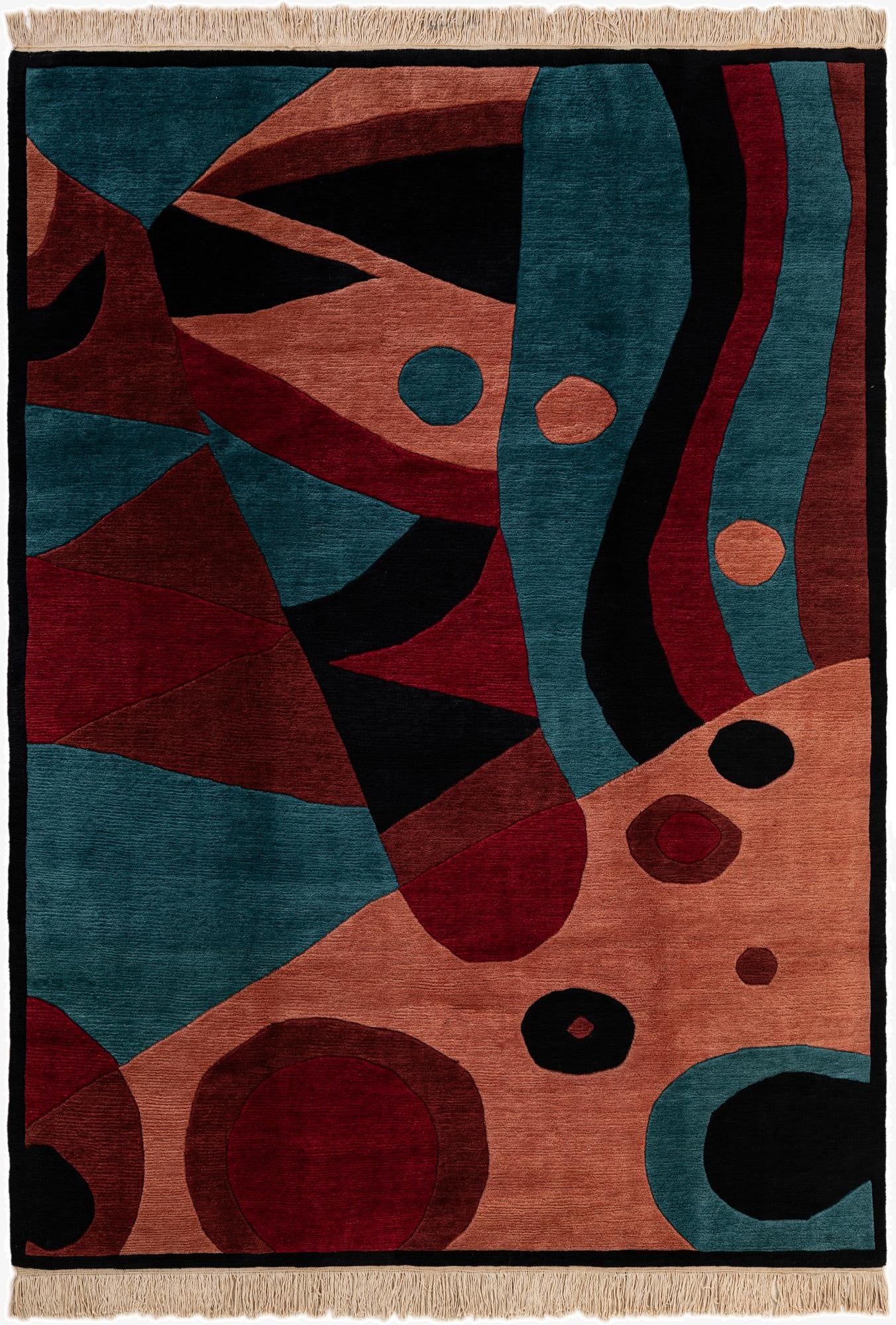  6' 2 x 8' 6  Hand Knotted Nepal Wool Rug