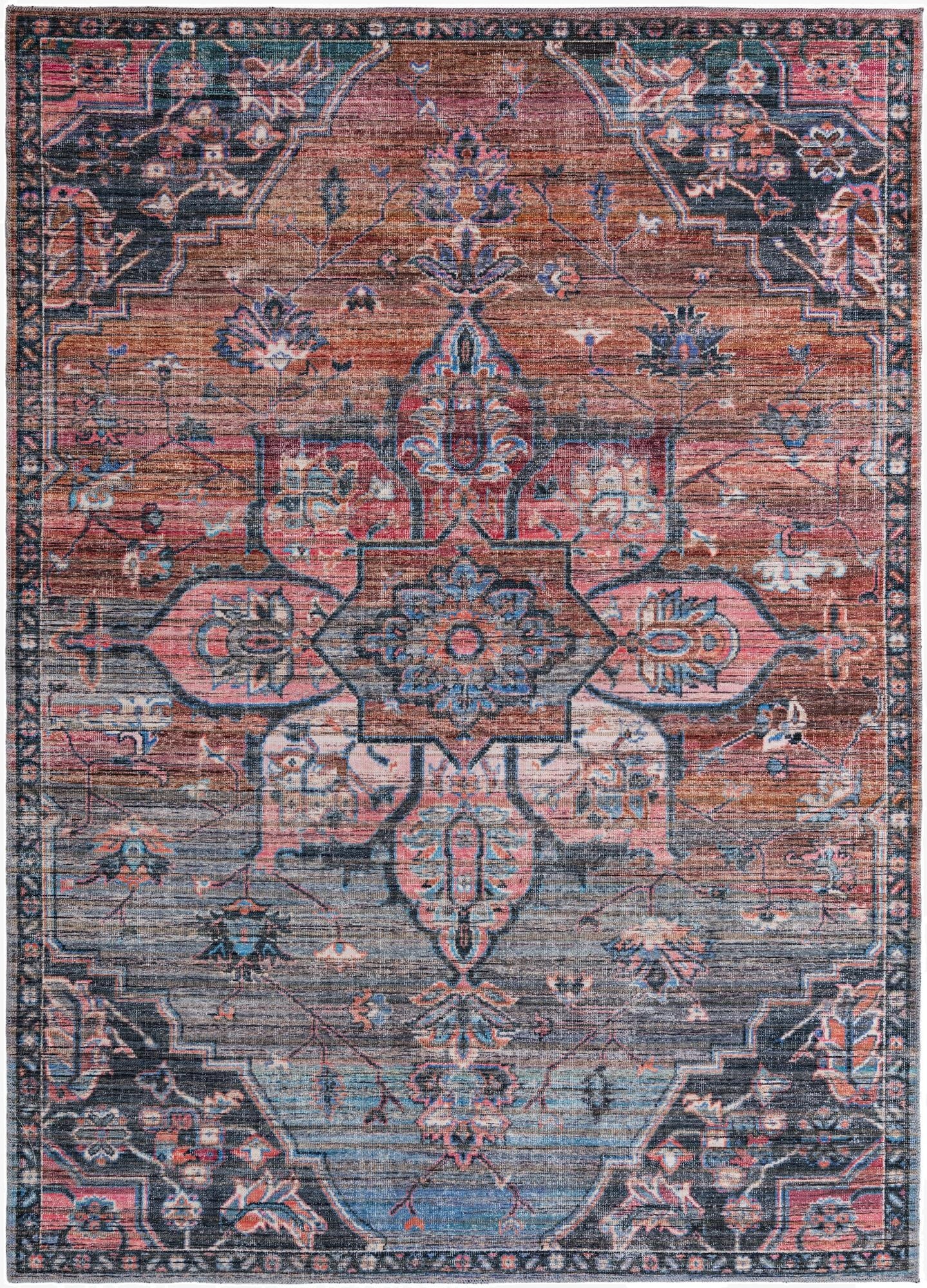  7' 3 x 10'  Washable Nostalgia Rug