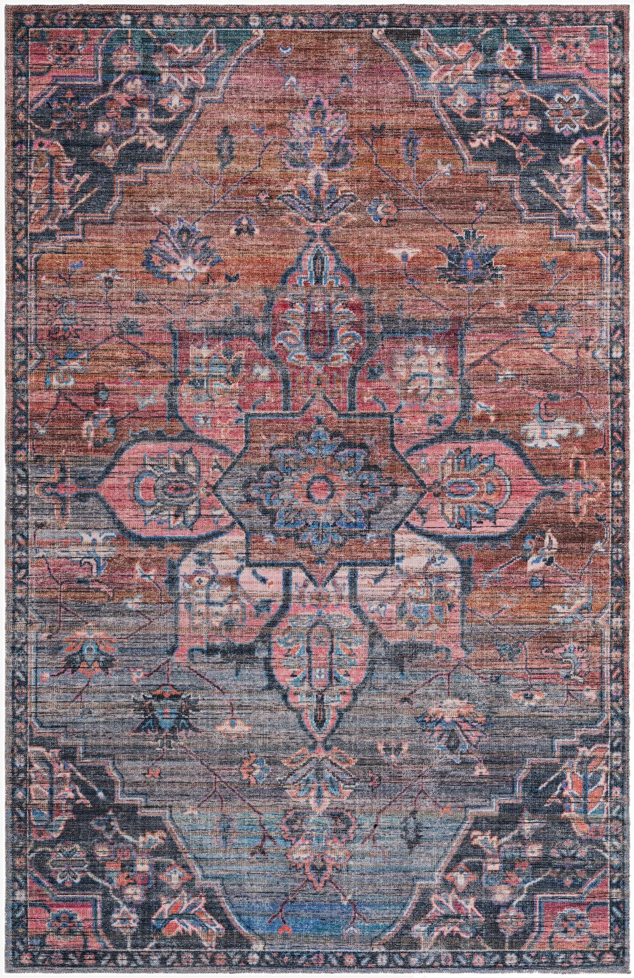 Primary image  5' 3 x 8'  Washable Nostalgia Rug