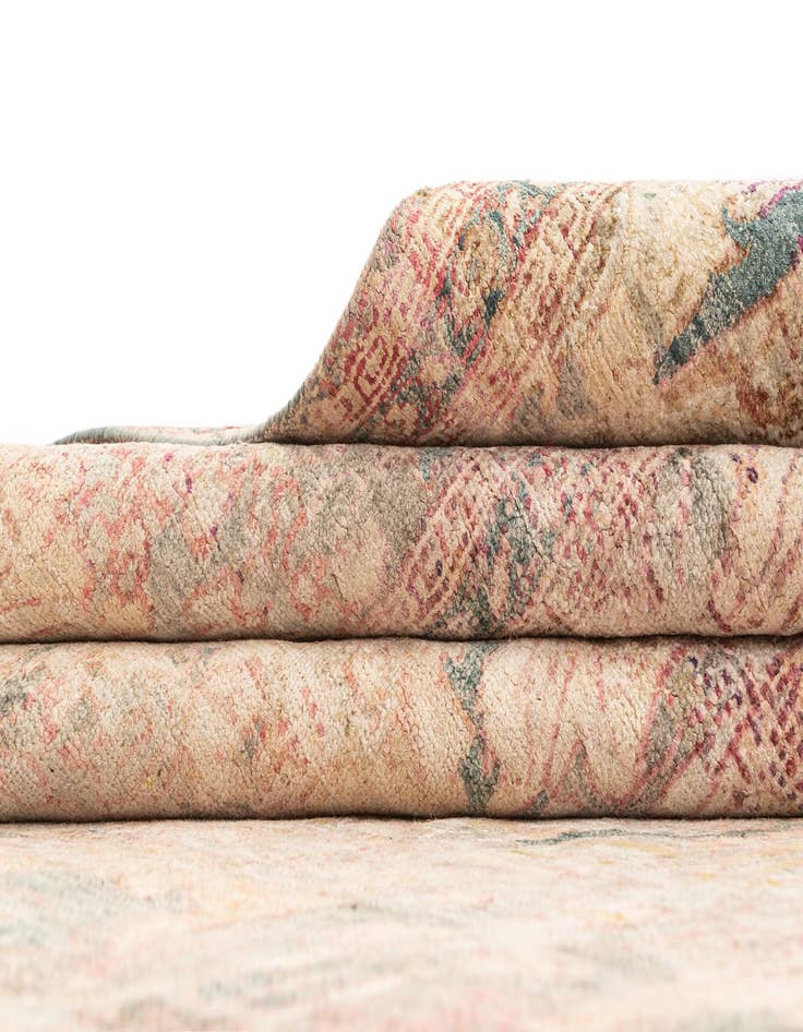 Detail image of  8' 8 x 13' 6  Hand Knotted Oushak Rug