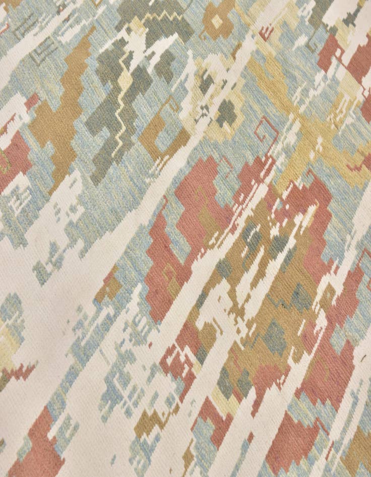 Detail image of  10' 2 x 16' 6  Hand Knotted Oushak Rug