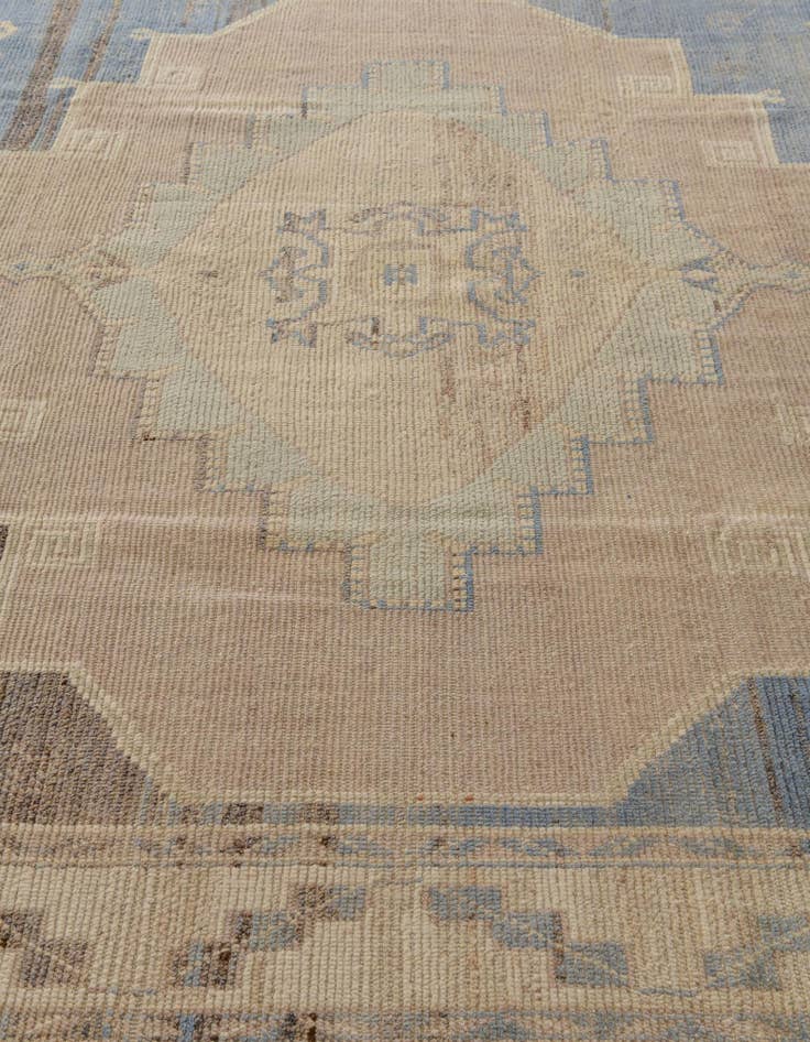 Detail image of  9' 1 x 12'  Hand Knotted Oushak Wool Rug