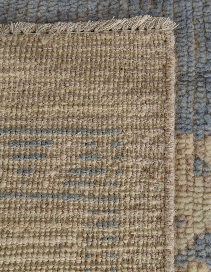 Detail image of  9' 1 x 12'  Hand Knotted Oushak Wool Rug