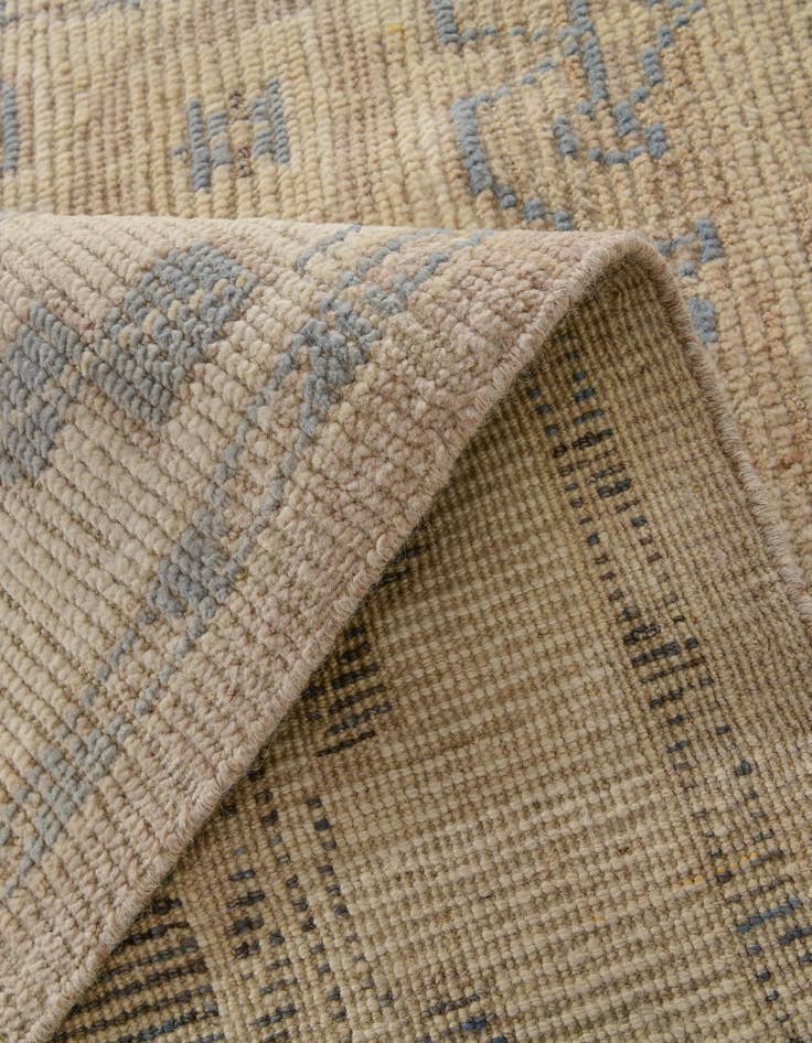 Detail image of  9' 1 x 12'  Hand Knotted Oushak Wool Rug