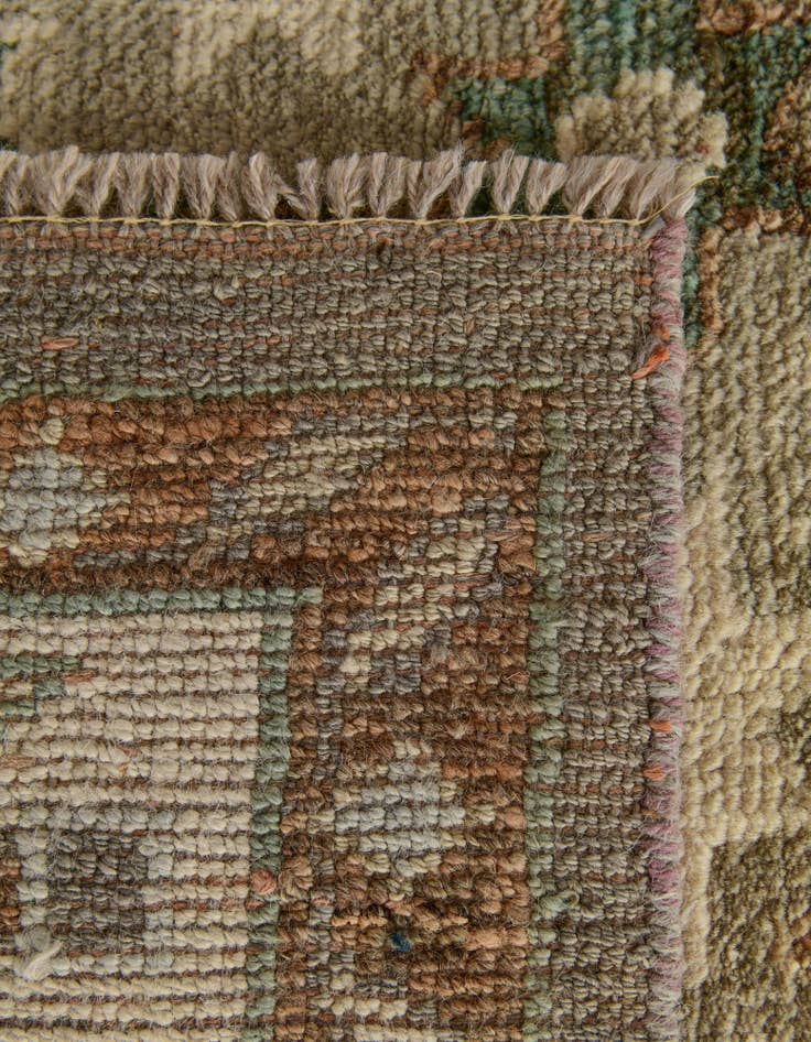 Detail image of  5' 3 x 7' 3  Hand Knotted Oushak Wool Rug