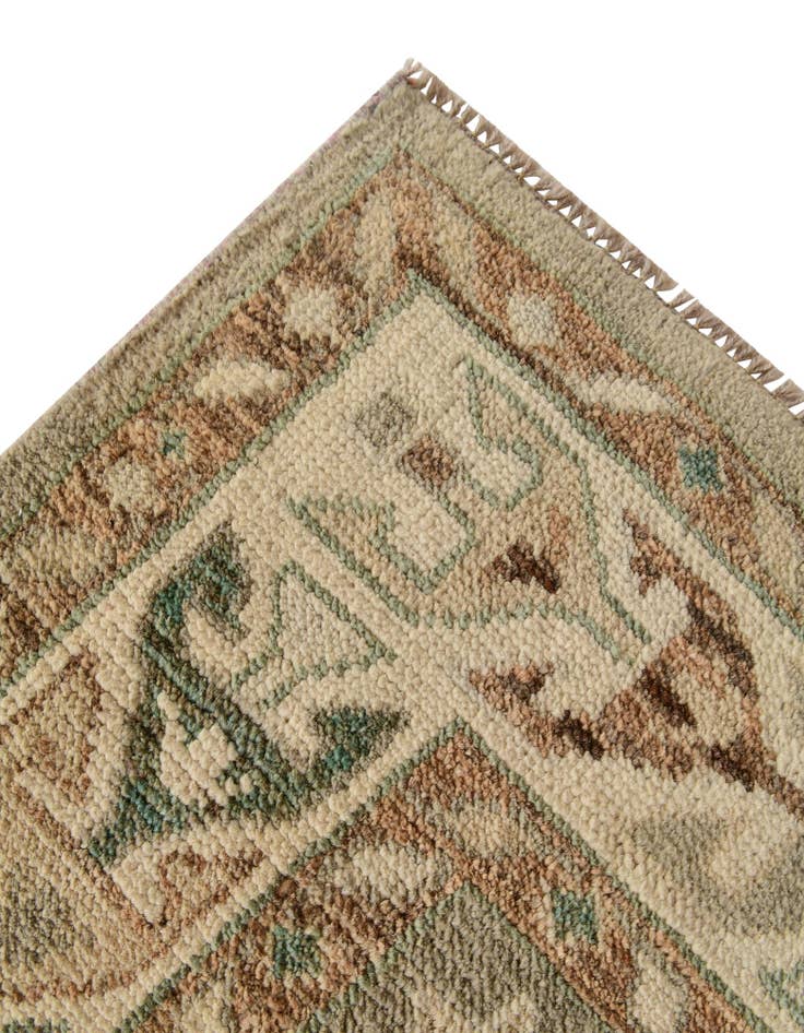 Detail image of  5' 3 x 7' 3  Hand Knotted Oushak Wool Rug