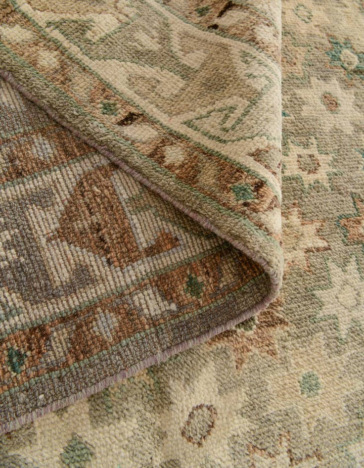 Detail image of  5' 3 x 7' 3  Hand Knotted Oushak Wool Rug