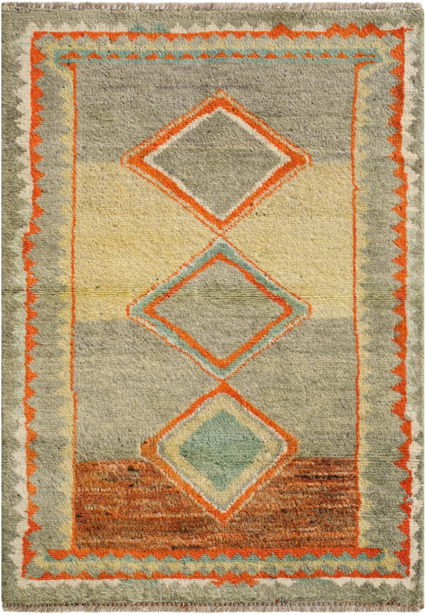  2' 8 x 3' 8  Hand Knotted Oushak Wool Rug