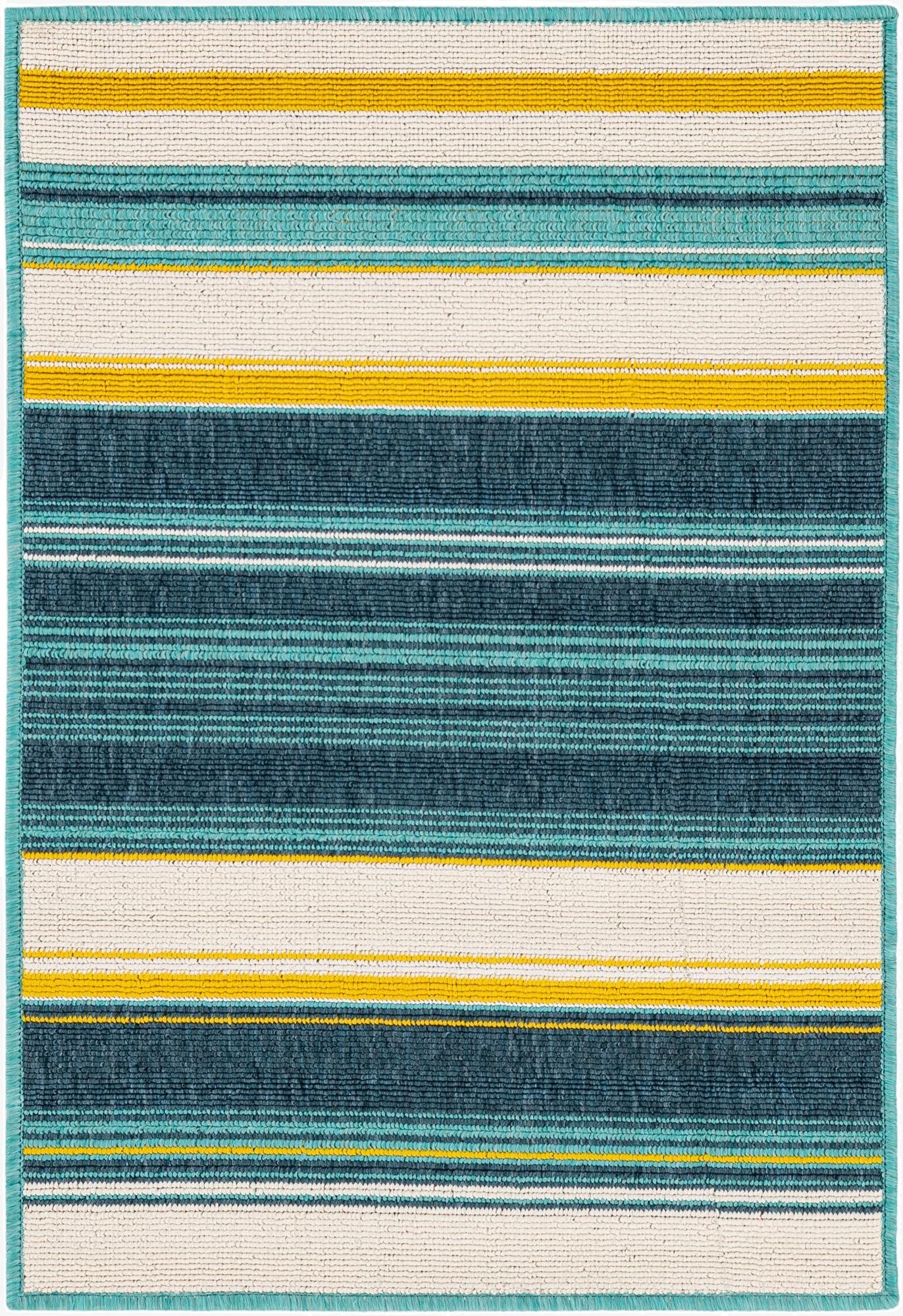  2' x 3'  Washable Border Indoor / Outdoor Rug