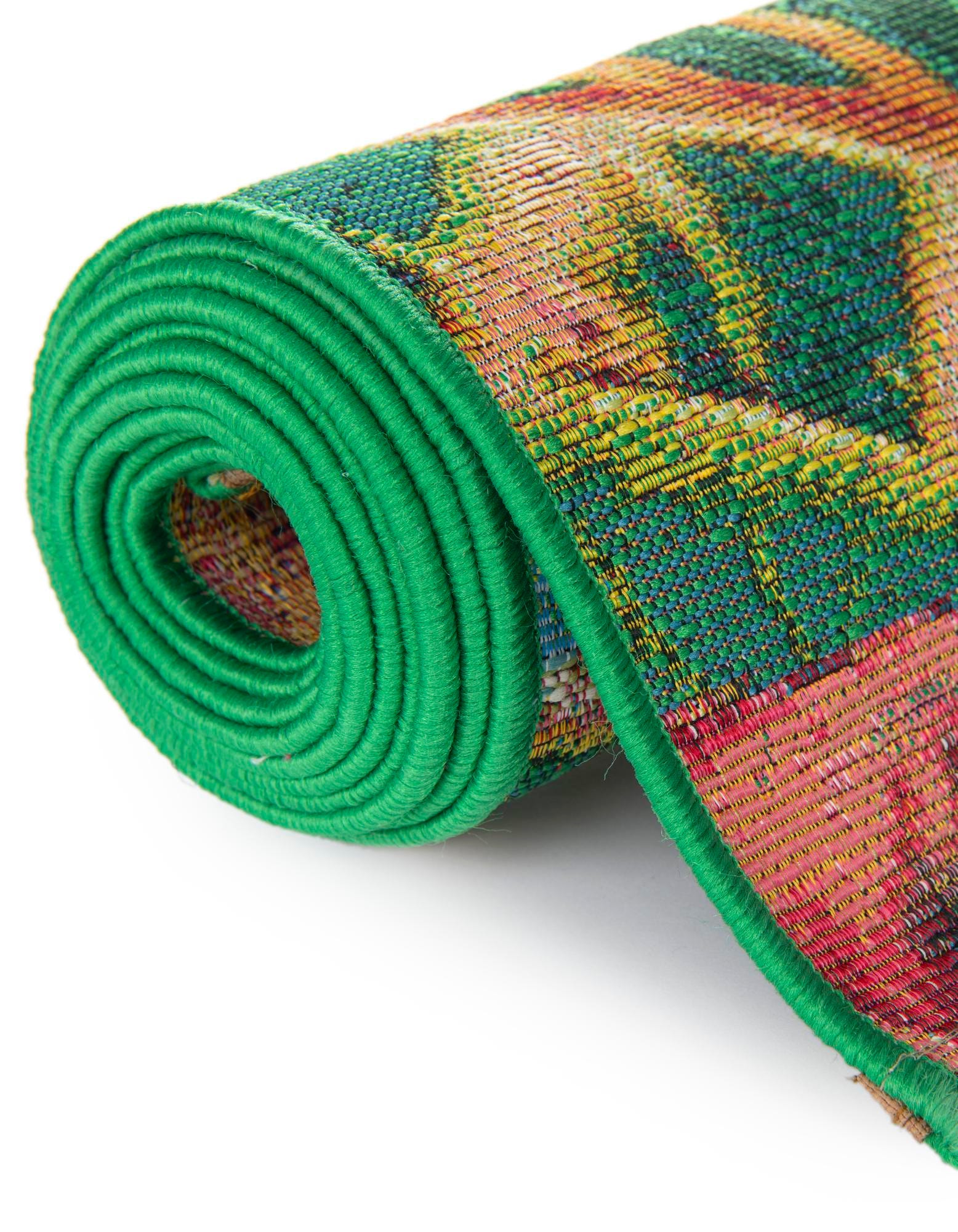 Multicolor 5' 3 x 8' Botanical Indoor / Outdoor Rug | Rugs.com