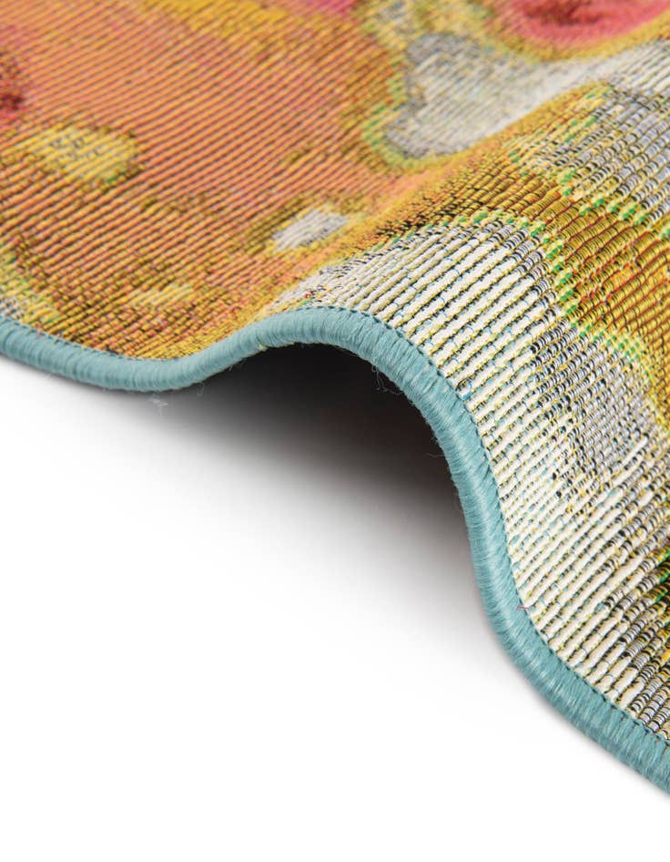 Detail image of  7' 10 x 10'  Washable Botanical Indoor / Outdoor Rug