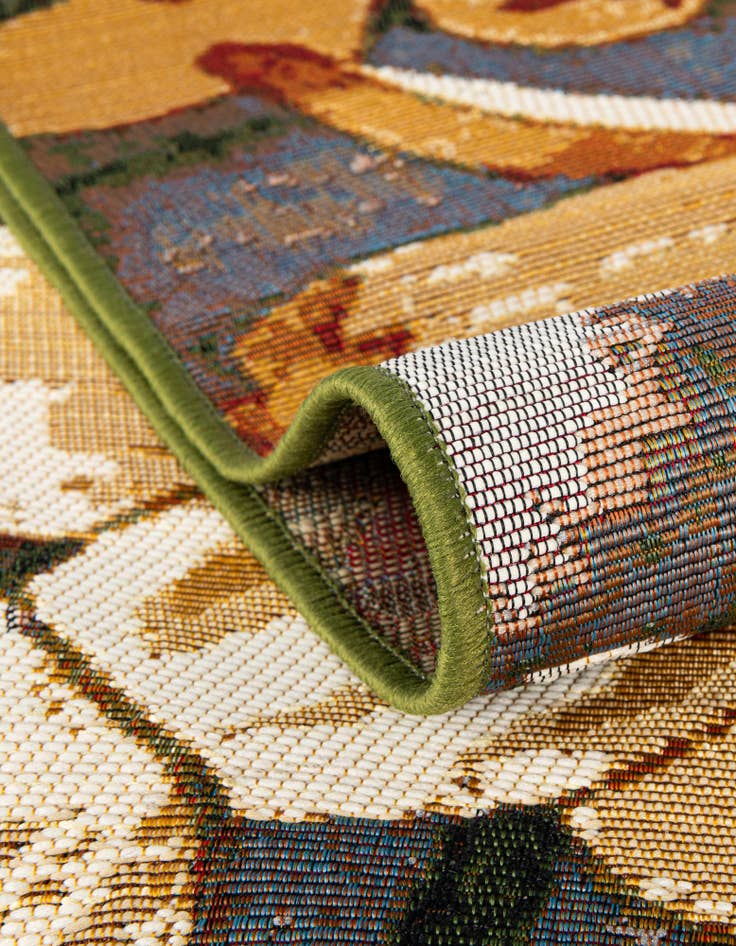 Detail image of  2' x 3'  Washable Botanical Indoor / Outdoor Rug