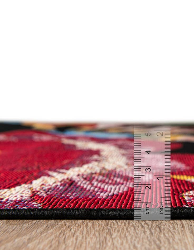 Detail image of  7' 10 x 11'  Washable Botanical Indoor / Outdoor Rug