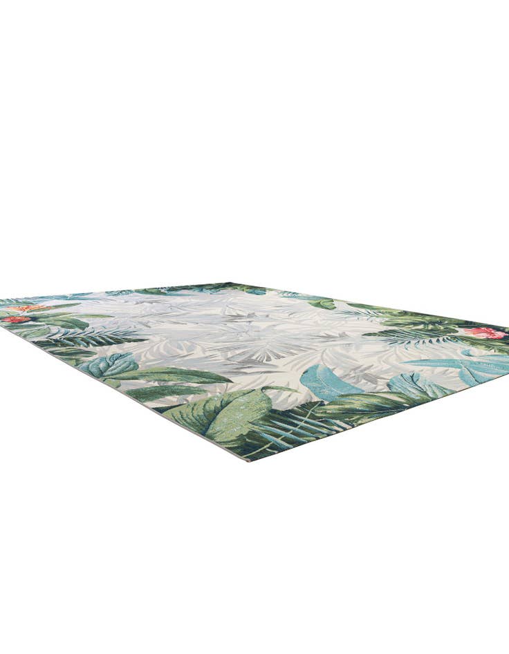 Detail image of  10' x 13'  Washable Botanical Indoor / Outdoor Rug