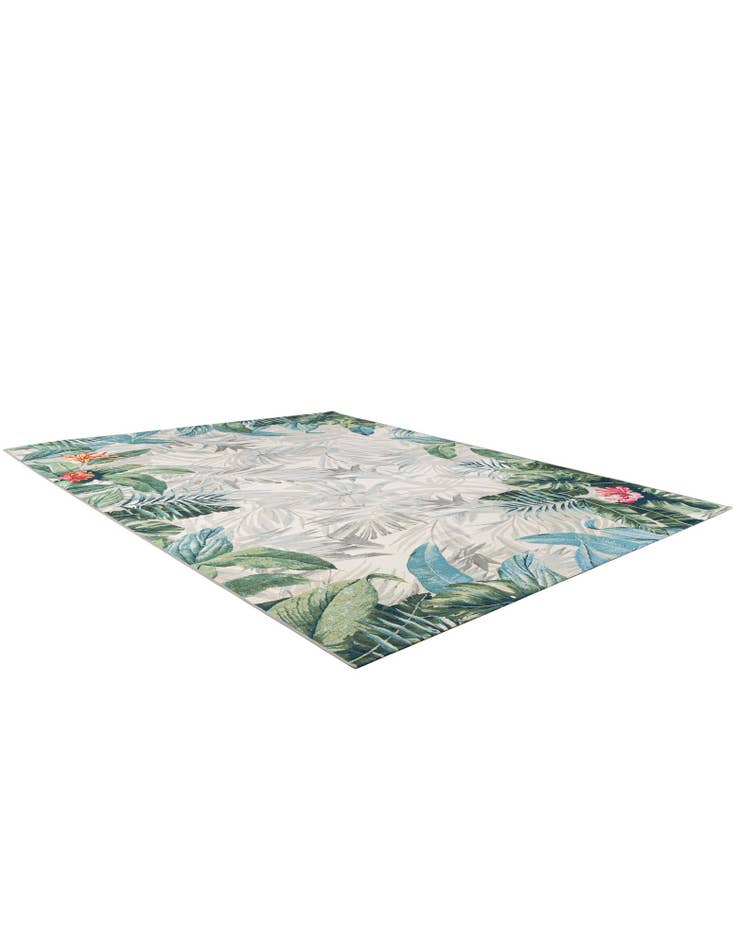 Detail image of  9' x 12'  Washable Botanical Indoor / Outdoor Rug