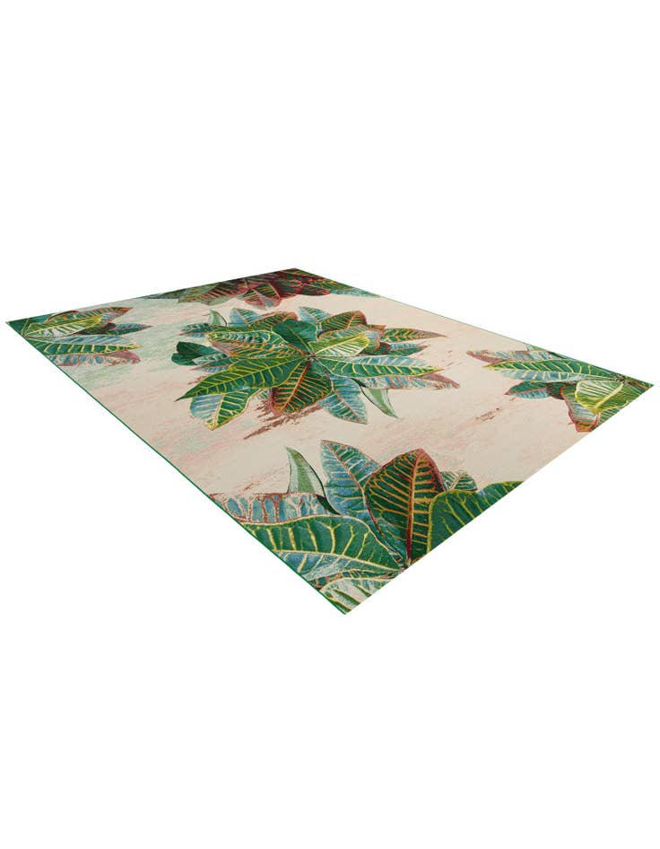 Detail image of  10' x 13'  Washable Botanical Indoor / Outdoor Rug