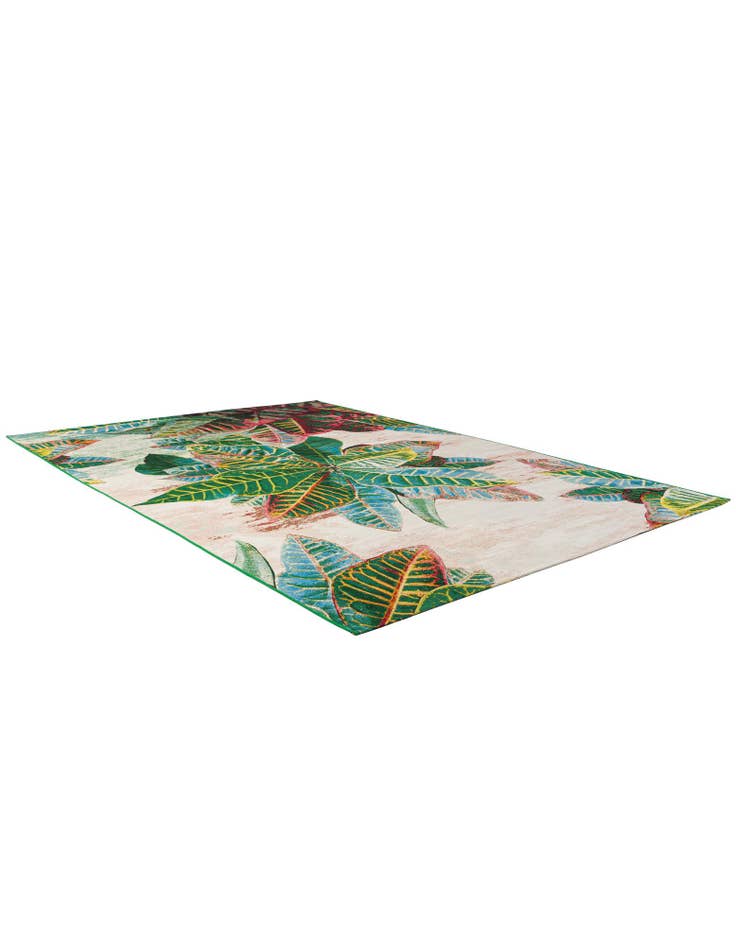 Detail image of  7' 10 x 11'  Washable Botanical Indoor / Outdoor Rug