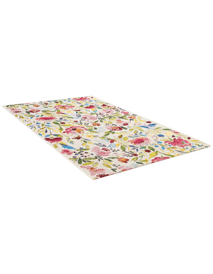 Detail image of  3' 3 x 5' 3  Washable Botanical Indoor / Outdoor Rug