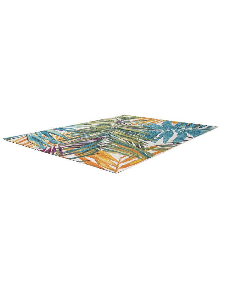Detail image of  7' 10 x 11'  Washable Botanical Indoor / Outdoor Rug
