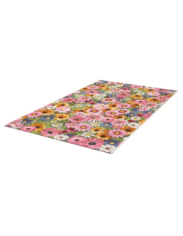 Detail image of  3' 3 x 5' 3  Washable Botanical Indoor / Outdoor Rug